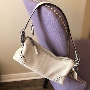 Authentic Coach purse, off-white/cream leather